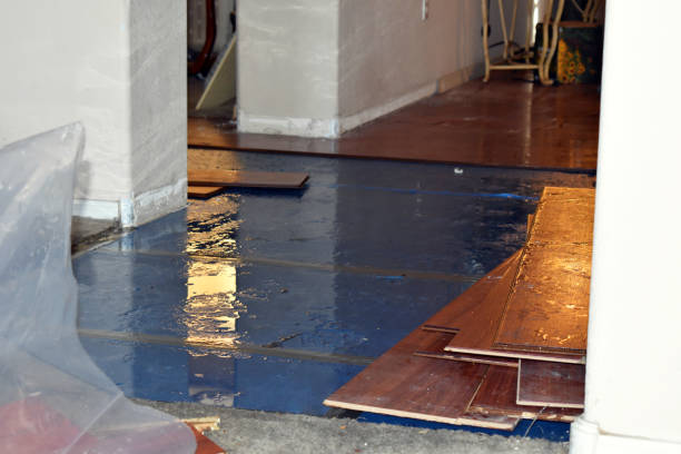 Professional Flood Damage Restoration technician working in Lake Milton, OH